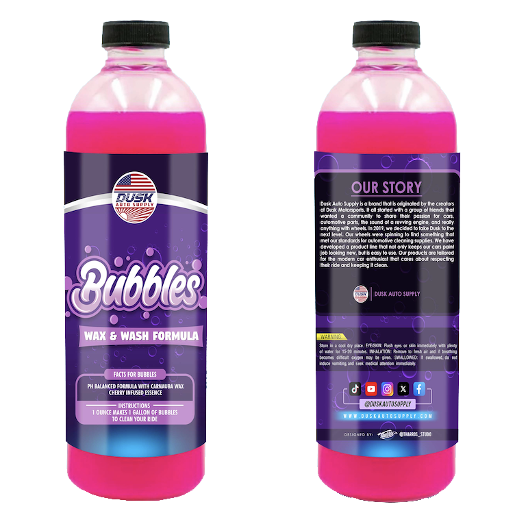 Bubbles Wash & Wax (2-Pack) + Edgeless Microfiber Towel